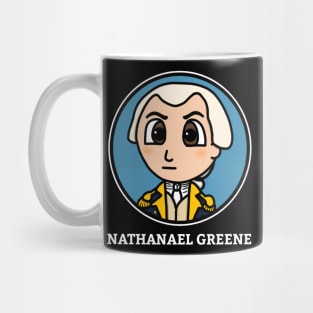 Patriot Portrait - Chibi Nathanael Greene with Name Mug